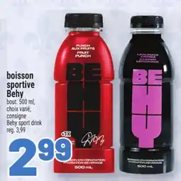 Metro BOISSON SPORTIVE BEHY | BEHY SPORT DRINK offer