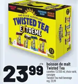 Metro BOISSON DE MALT TWISTED TEA | TWISTED TEA MALT BEVERAGE offer