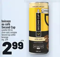 Metro SECOND CUP COFFEE BEVERAGE offer
