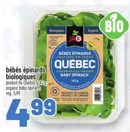 Metro BÉBÉS ÉPINARDS BIOLOGIQUES | ORGANIC BABY SPINACH offer