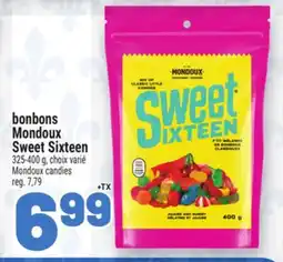 Metro BONBONS MONDOUX SWEET SIXTEEN | MONDOUX CANDIES offer