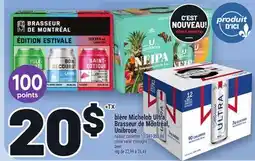 Metro BIÈRE MICHELOB ULTRA BRASSEUR DE MONTRÉAL | BEER offer