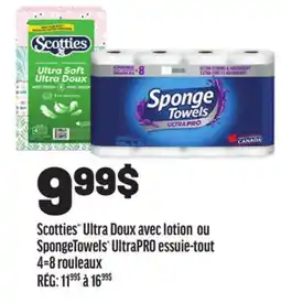 Metro SCOTTIES ULTRA DOUX AVEC LOTION OU SPONGETOWELS ULTRAPRO ESSUIE-TOUT offer