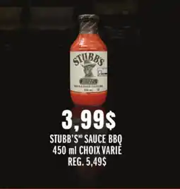 Metro STUBB'S SAUCE BBQ offer