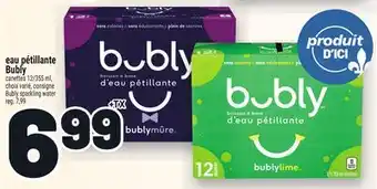 Metro EAU PÉTILLANTE BUBLY | BUBLY SPARKLING WATER offer