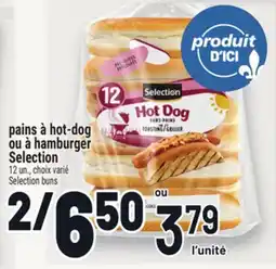 Metro PAINS À HOT‑DOG OU À HAMBURGER SELECTION | SELECTION BUNS offer