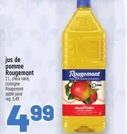 Metro JUS DE POMME ROUGEMONT | ROUGEMONT APPLE JUICE offer