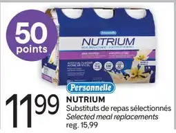 Brunet PERSONNELLE NUTRIUM Substituts de repas sélectionnés offer