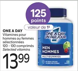 Brunet ONE A DAY Vitamines pour hommes ou femmes sélectionnées offer