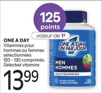 Brunet ONE A DAY Vitamines pour hommes ou femmes sélectionnées offer
