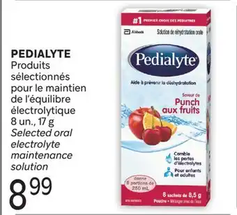 Brunet PEDIALYTE Produits sélectionnés pour le maintien de l'équilibre électrolytique offer