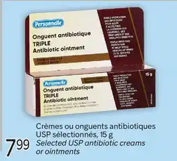 Brunet Personnelle Crèmes ou onguents antibiotiques USP sélectionnés offer