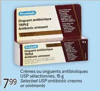 Brunet Personnelle Crèmes ou onguents antibiotiques USP sélectionnés offer