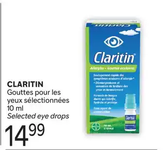 Brunet CLARITIN Gouttes pour les yeux sélectionnées offer