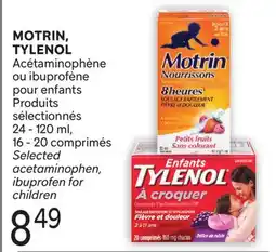 Brunet MOTRIN, TYLENOL Acétaminophène ou ibuprofène pour enfants offer