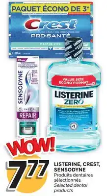 Brunet LISTERINE, CREST, SENSODYNE Produits dentaires sélectionnés offer
