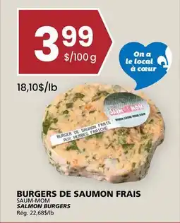 Rachelle-Bery Grocery SAUM-MOM SALMON BURGERS offer