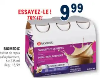 Familiprix Biomedic Meal replacement high protein - Vanilla offer