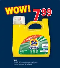 Familiprix Tide Simply All In One laundry detergent Daybreak Fresh 70 loads offer