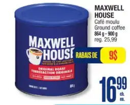 Jean Coutu MAXWELL HOUSE Ground coffee offer