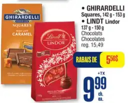 Jean Coutu GHIRARDELLI Squares, LINDT Lindor Chocolates offer