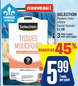 Jean Coutu SELECTION Facial tissues offer