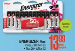 Jean Coutu ENERGIZER Max Batteries offer