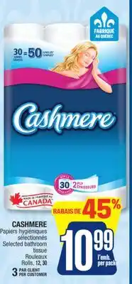 Jean Coutu CASHMERE Selected bathroom tissue offer