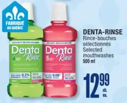 Jean Coutu DENTA-RINSE Selected mouthwashes offer