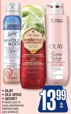 Jean Coutu OLAY, OLD SPICE, SECRET Selected body care products offer