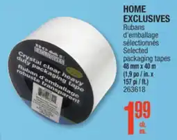 Jean Coutu HOME EXCLUSIVES Selected packaging tapes offer