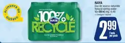 Jean Coutu NAYA Eau de source naturelle offer