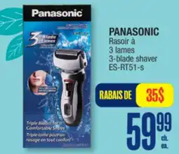Jean Coutu PANASONIC 3-blade shaver offer