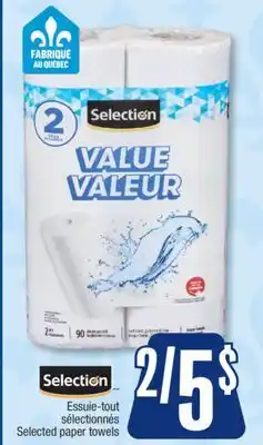 Jean Coutu Selected paper towels offer