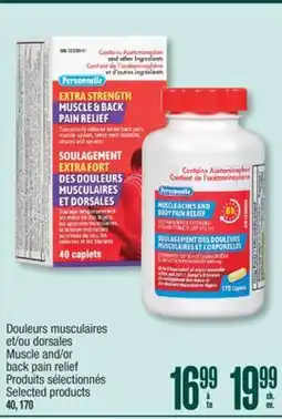 Jean Coutu Muscle and/or back pain relief offer