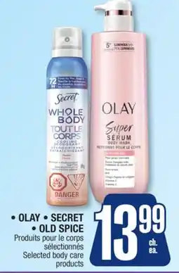 Jean Coutu OLAY, SECRET, OLD SPICE Selected body care products offer