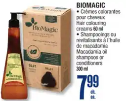 Jean Coutu BIOMAGIC Hair colouring creams 60 ml Macadamia oil shampoos or conditioners 300 ml offer