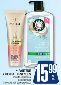 Jean Coutu PANTENE, HERBAL ESSENCES Selected hair care products offer