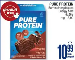 Jean Coutu PURE PROTEIN Energy bars offer