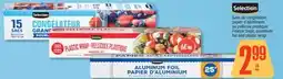 Jean Coutu Selection Freezer bags, aluminum foil and plastic wrap offer