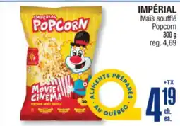 Jean Coutu IMPERIAL Popcorn offer