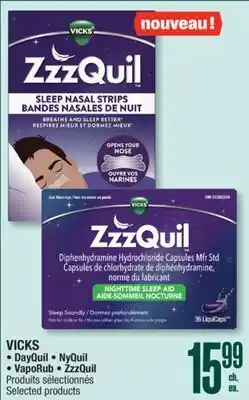 Jean Coutu VICKS DayQuil NyQuil VapoRub ZzzQuil Selected products offer