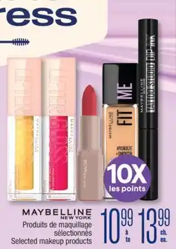 Jean Coutu MAYBELLINE NEW YORK Selected makeup products offer