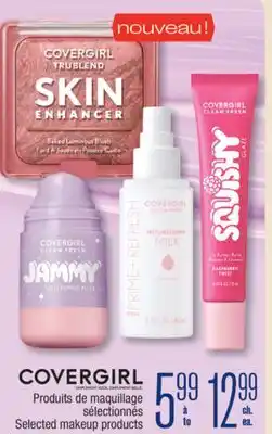 Jean Coutu COVERGIRL Selected makeup products offer