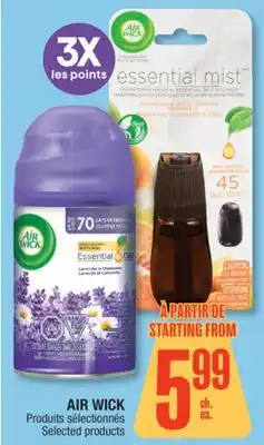 Jean Coutu AIR WICK Selected products offer