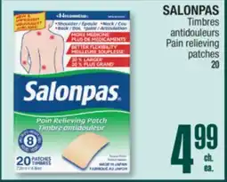 Jean Coutu SALONPAS Pain relieving patches offer