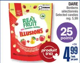 Jean Coutu DARE Selected candies offer