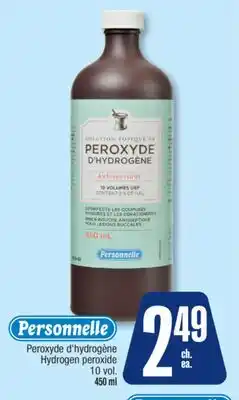 Jean Coutu PERSONNELLE Hydrogen peroxide offer