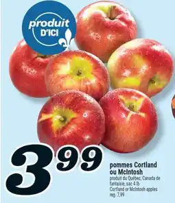 Marché Richelieu POMMES CORTLAND OU MCINTOSH | CORTLAND OR MCINTOSH APPLES offer