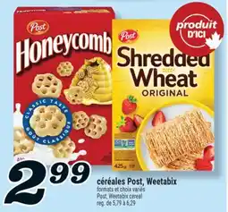 Marché Richelieu CÉRÉALES POST, WEETABIX | POST, WEETABIX CEREAL offer